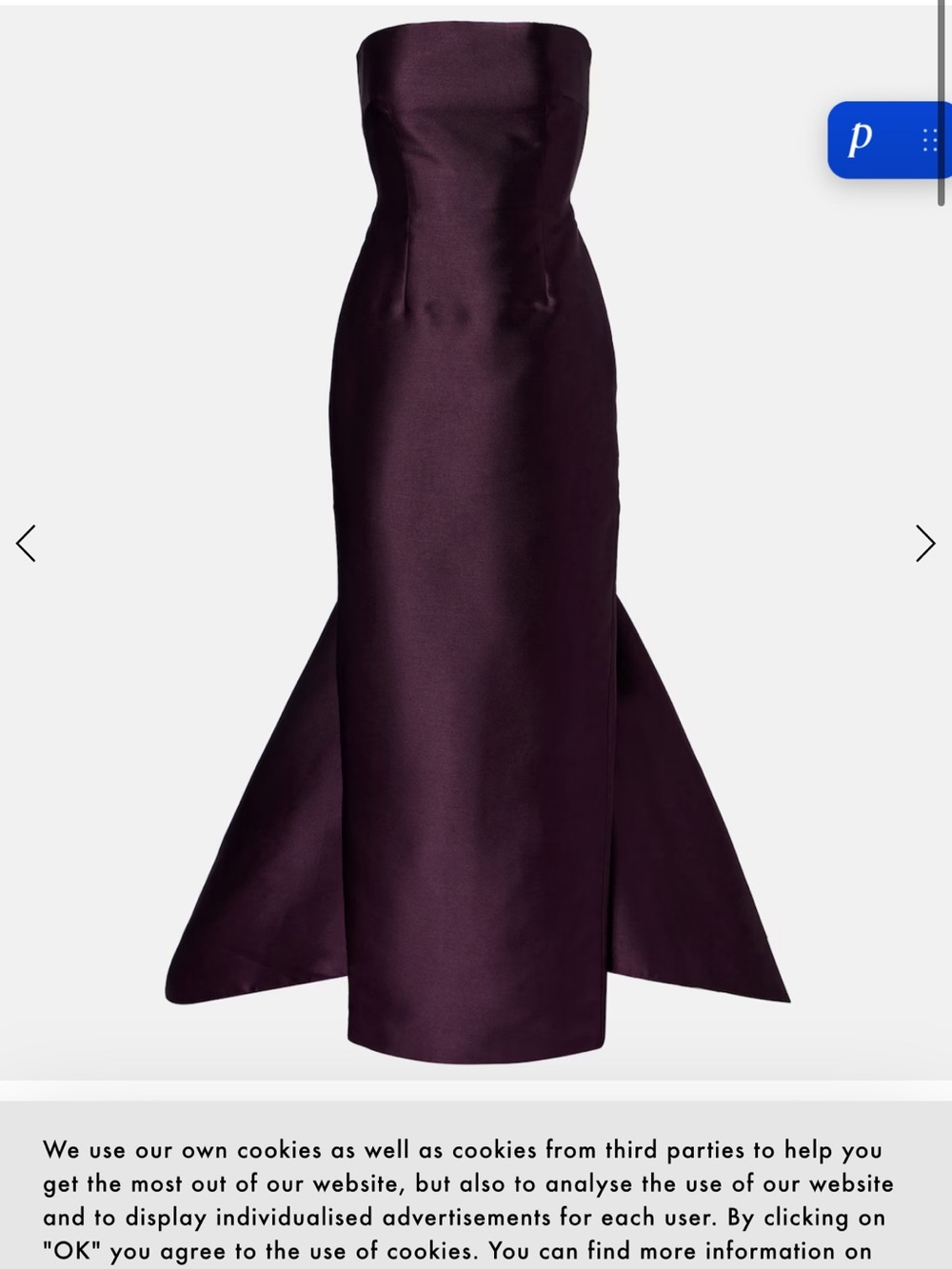 Solace London Imani satin gown
